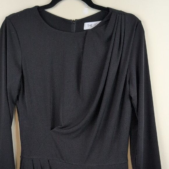 The Fold Clifton Black Dress Size 12 Comfortable Power Dressing - Picture 5 of 10